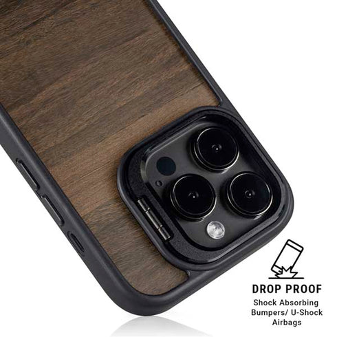 Kona Wood iPhone 14 Pro Kickstand Case